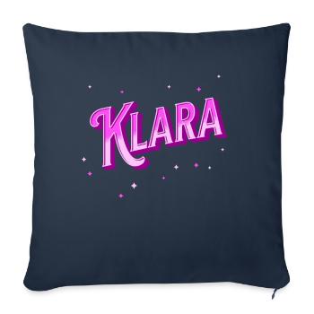 Klara Namen personalisiert - Sofakissenbezug 45 x 45 cm - Navy - Vorne