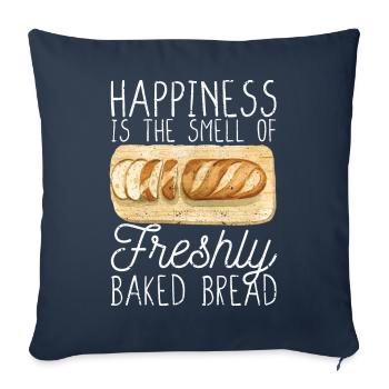Funny bread baker - Sofa pillowcase 17,3'' x 17,3'' (45 x 45 cm) - navy - Front