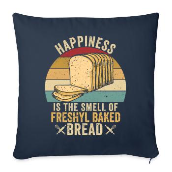 Funny bread baker - Sofa pillowcase 17,3'' x 17,3'' (45 x 45 cm) - navy - Front