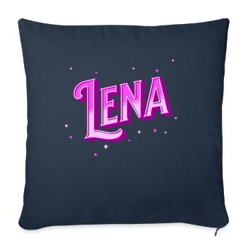 Lena Namen personalisiert - Sofakissenbezug 45 x 45 cm - Navy - Vorne