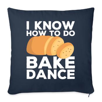 Funny bread baker - Sofa pillowcase 17,3'' x 17,3'' (45 x 45 cm) - navy - Front
