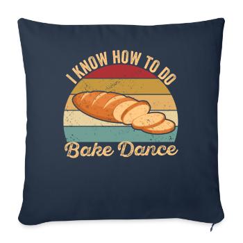 Funny bread baker - Sofa pillowcase 17,3'' x 17,3'' (45 x 45 cm) - navy - Front