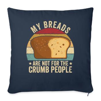 Funny bread baker - Sofa pillowcase 17,3'' x 17,3'' (45 x 45 cm) - navy - Front
