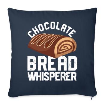 Funny bread baker - Sofa pillowcase 17,3'' x 17,3'' (45 x 45 cm) - navy - Front