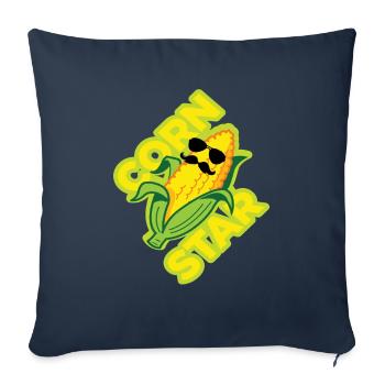 Corn Star Corn Pornstar - Sofa pillowcase 17,3'' x 17,3'' (45 x 45 cm) - navy - Front