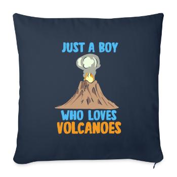 Junge Der Vulkane Liebt Rockhounding Geologe - Sofakissenbezug 45 x 45 cm - Navy - Vorne