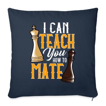Schachspieler Schach - Sofakissenbezug 45 x 45 cm - Navy - Vorne