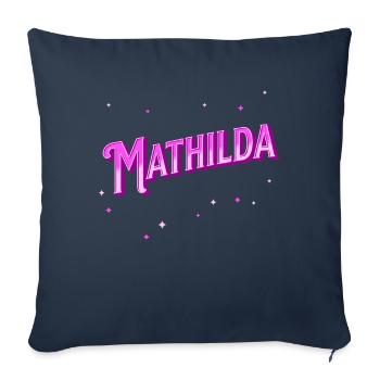 Mathilda Namen personalisiert - Sofakissenbezug 45 x 45 cm - Navy - Vorne