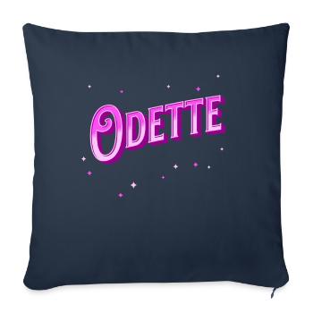 Odette name personalized - Sofa pillowcase 17,3'' x 17,3'' (45 x 45 cm) - navy - Front
