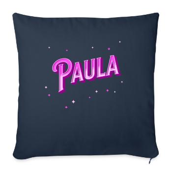 Paula Namen personalisiert - Sofakissenbezug 45 x 45 cm - Navy - Vorne