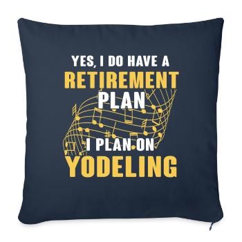 Yodel - Sofa pillowcase 17,3'' x 17,3'' (45 x 45 cm) - navy - Front