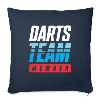 Darts Team - Sofakissenbezug 45 x 45 cm - Navy - Vorne