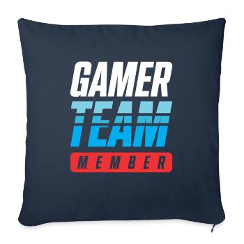 Gamer Team - Sofakissenbezug 45 x 45 cm - Navy - Vorne