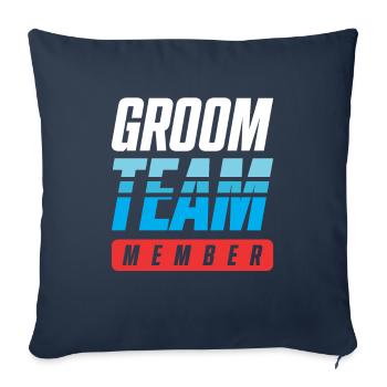 Groom Team - Sofa pillowcase 17,3'' x 17,3'' (45 x 45 cm) - navy - Front