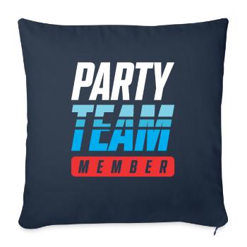 Party Team - Sofa pillowcase 17,3'' x 17,3'' (45 x 45 cm) - navy - Front