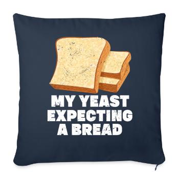 Funny bread baker - Sofa pillowcase 17,3'' x 17,3'' (45 x 45 cm) - navy - Front