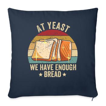Funny bread baker - Sofa pillowcase 17,3'' x 17,3'' (45 x 45 cm) - navy - Front
