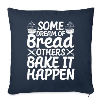 Funny bread baker - Sofa pillowcase 17,3'' x 17,3'' (45 x 45 cm) - navy - Front
