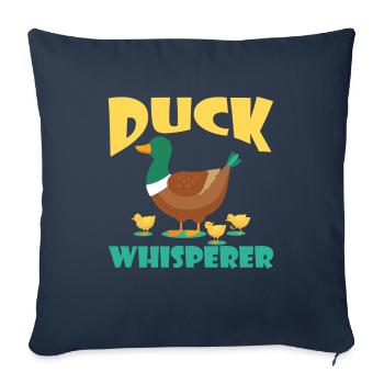 Duck Whisperer Duck Duck Bird - Sofa pillowcase 17,3'' x 17,3'' (45 x 45 cm) - navy - Front