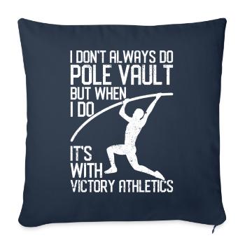 Fun Pole Vault Pole Vault - Sofa pillowcase 17,3'' x 17,3'' (45 x 45 cm) - navy - Front