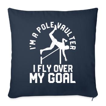 Fun Pole Vault Pole Vault - Sofa pillowcase 17,3'' x 17,3'' (45 x 45 cm) - navy - Front