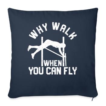Fun Pole Vault Pole Vault - Sofa pillowcase 17,3'' x 17,3'' (45 x 45 cm) - navy - Front