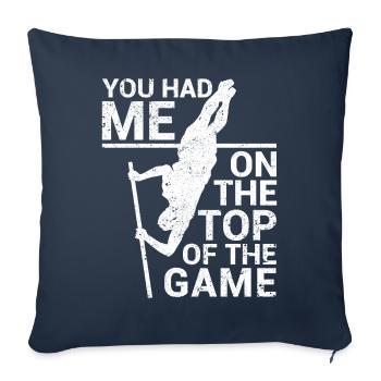 Fun Pole Vault Pole Vault - Sofa pillowcase 17,3'' x 17,3'' (45 x 45 cm) - navy - Front
