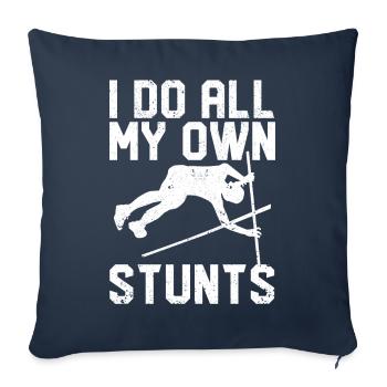 Fun Pole Vault Pole Vault - Sofa pillowcase 17,3'' x 17,3'' (45 x 45 cm) - navy - Front