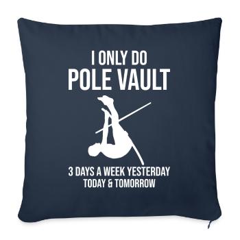 Fun Pole Vault Pole Vault - Sofa pillowcase 17,3'' x 17,3'' (45 x 45 cm) - navy - Front