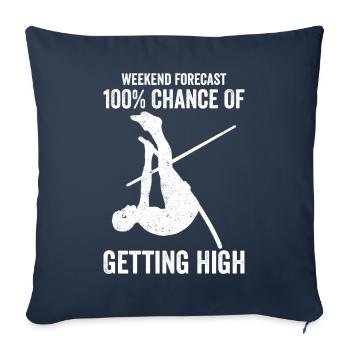 Fun Pole Vault Pole Vault - Sofa pillowcase 17,3'' x 17,3'' (45 x 45 cm) - navy - Front