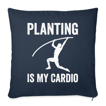 Fun Pole Vault Pole Vault - Sofa pillowcase 17,3'' x 17,3'' (45 x 45 cm) - navy - Front