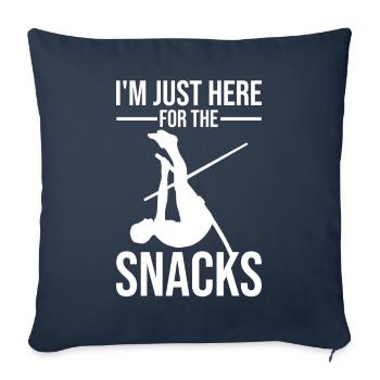 Saut à la perche amusant Saut à la perche - Housse de coussin décorative 45 x 45 cm - bleu marine - Devant