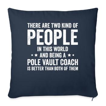 Funny Pole Vault Pole Vault - Sofa pillowcase 17,3'' x 17,3'' (45 x 45 cm) - navy - Front