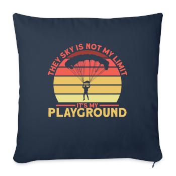 Sky Is Not My Limit Fallschirm - Sofakissenbezug 45 x 45 cm - Navy - Vorne
