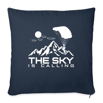 The Sky Is Calling Fallschirm - Sofakissenbezug 45 x 45 cm - Navy - Vorne