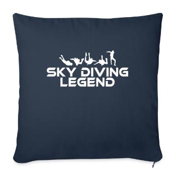 Sky Diving Legend Fallschirm - Sofakissenbezug 45 x 45 cm - Navy - Vorne