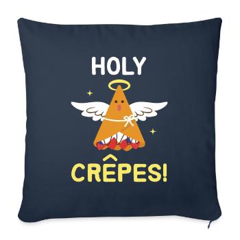 Holy Crepes Crepe Pfannkuchen Engel - Sofakissenbezug 45 x 45 cm - Navy - Vorne