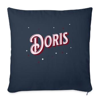 Doris Namen personalisiert - Sofakissenbezug 45 x 45 cm - Navy - Vorne