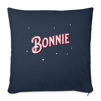 Bonnie name personalized - Sofa pillowcase 17,3'' x 17,3'' (45 x 45 cm) - navy - Front