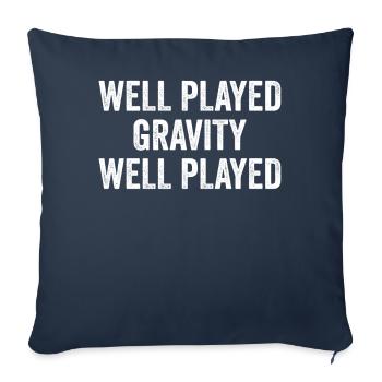 Broken arm - Sofa pillowcase 17,3'' x 17,3'' (45 x 45 cm) - navy - Front