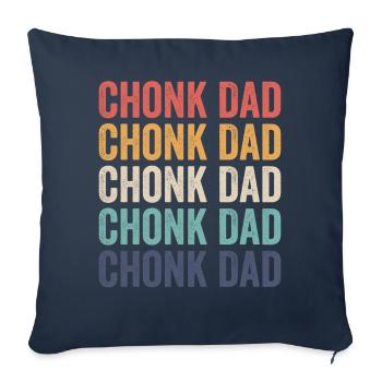 Chonk Meme Cat Chonk Dad - Sofa pillowcase 17,3'' x 17,3'' (45 x 45 cm) - navy - Front