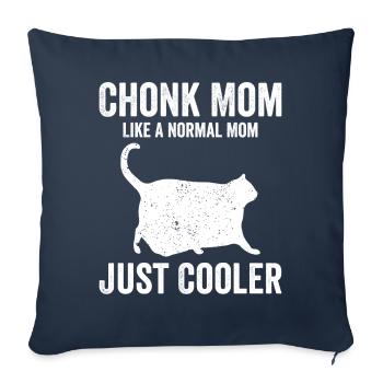 Chonk Meme Cat - Sofa pillowcase 17,3'' x 17,3'' (45 x 45 cm) - navy - Front