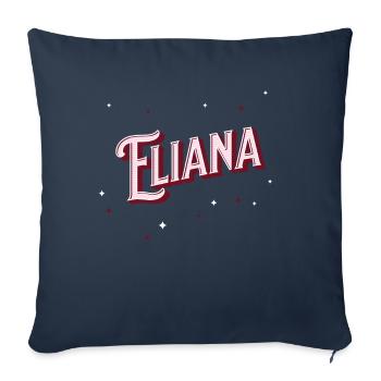 Eliana Namen personalisiert - Sofakissenbezug 45 x 45 cm - Navy - Vorne