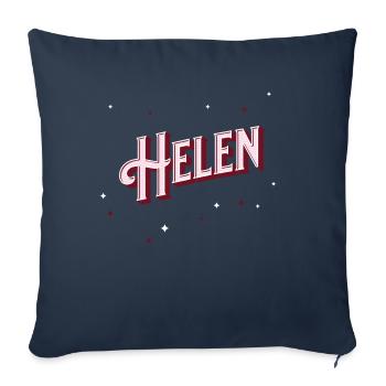 Helen name personalized - Sofa pillowcase 17,3'' x 17,3'' (45 x 45 cm) - navy - Front