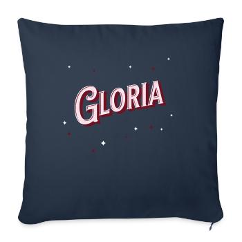 Gloria name personalized - Sofa pillowcase 17,3'' x 17,3'' (45 x 45 cm) - navy - Front