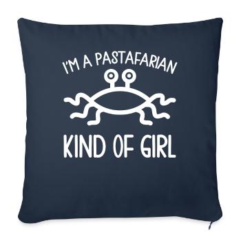 Flying Spaghetti Monster FSM - Sofa pillowcase 17,3'' x 17,3'' (45 x 45 cm) - navy - Front