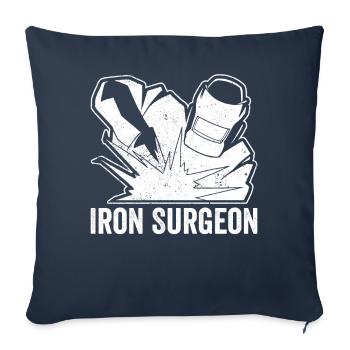 Iron Surgeon Schweißer Schweißen - Sofakissenbezug 45 x 45 cm - Navy - Vorne
