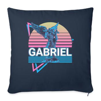 Gabriel Erzengel Retro - Sofakissenbezug 45 x 45 cm - Navy - Vorne