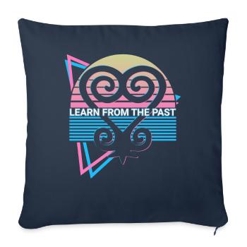 Learning from the past Sankofa West Africa Ad - Sofa pillowcase 17,3'' x 17,3'' (45 x 45 cm) - navy - Front