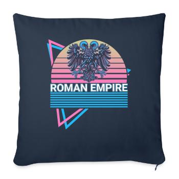 Roman Empire Medieval Heraldry Retro - Sofa pillowcase 17,3'' x 17,3'' (45 x 45 cm) - navy - Front